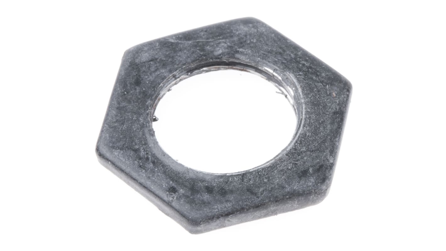 RS PRO Black Steel Cable Gland Locknut, M16 Thread