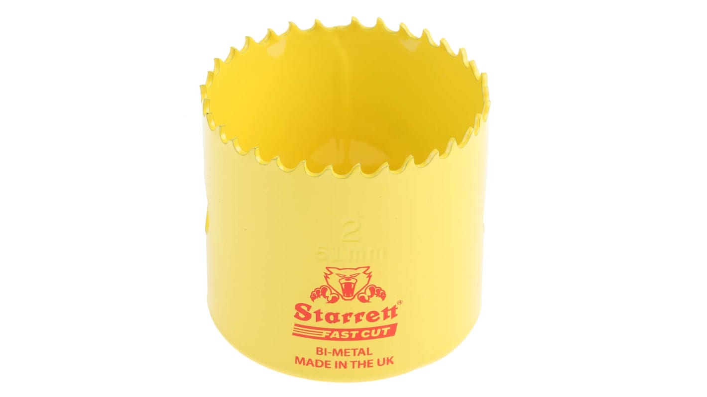 Scie cloche Starrett HSS 51mm, profondeur de coupe 38mm