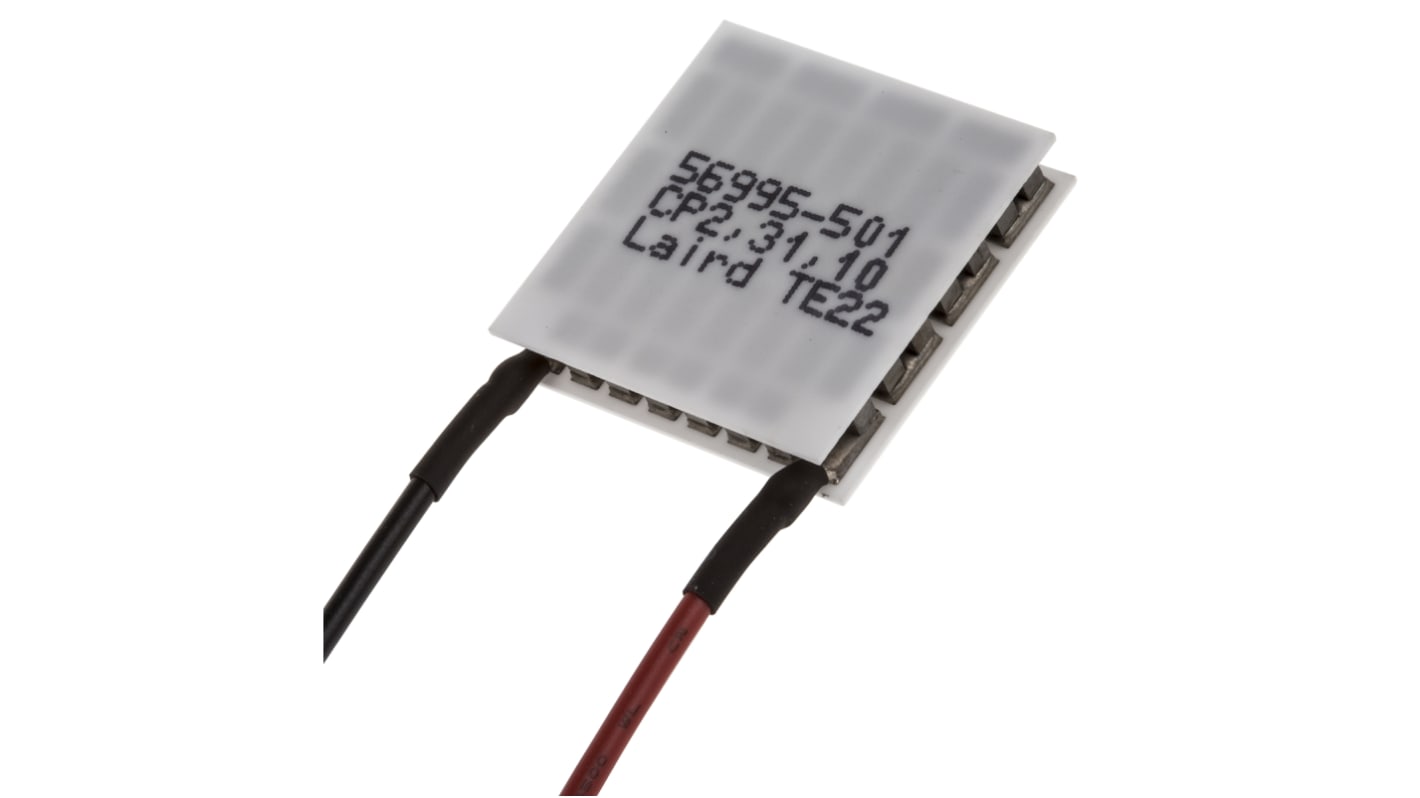 Laird Technologies ペルチェモジュール, 冷却能力 21.3W 9A 3.9V dc エリア：29.7 x 29.7mm CP2-31-10L