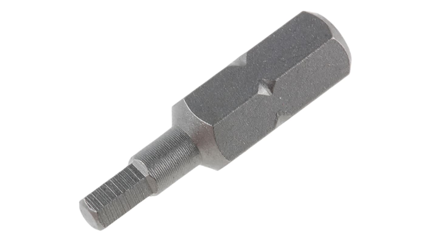 Punta de atornillar RS PRO, Hexagonal 3 mm de Acero al Cromo Vanadio