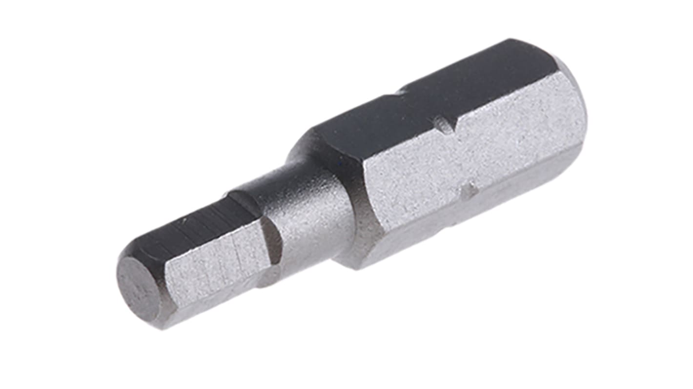 Punta de atornillar RS PRO, Hexagonal 4 mm de Acero al Cromo Vanadio