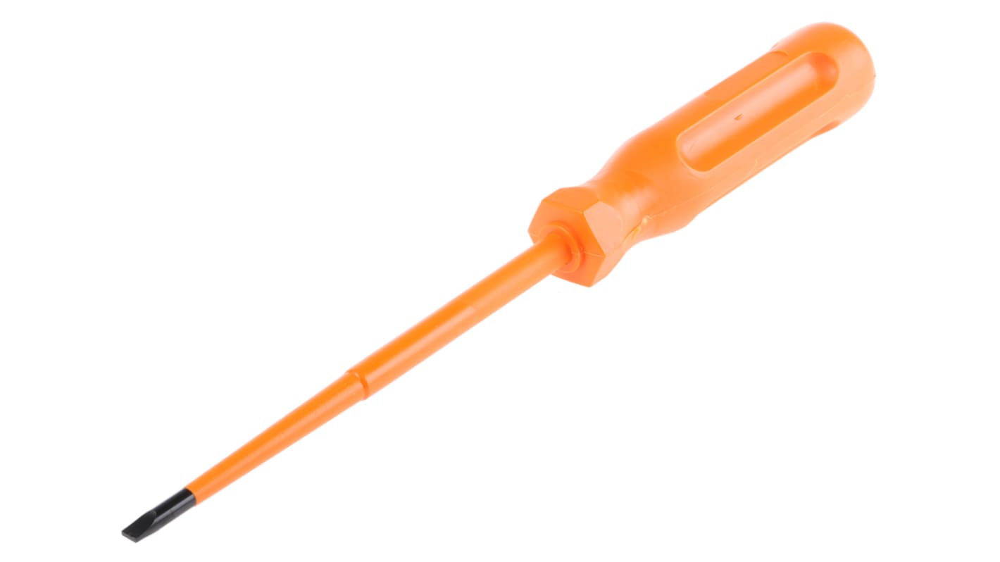 Sibille Flat Screwdriver, 4 mm Tip, 120 mm Blade, VDE/1000V