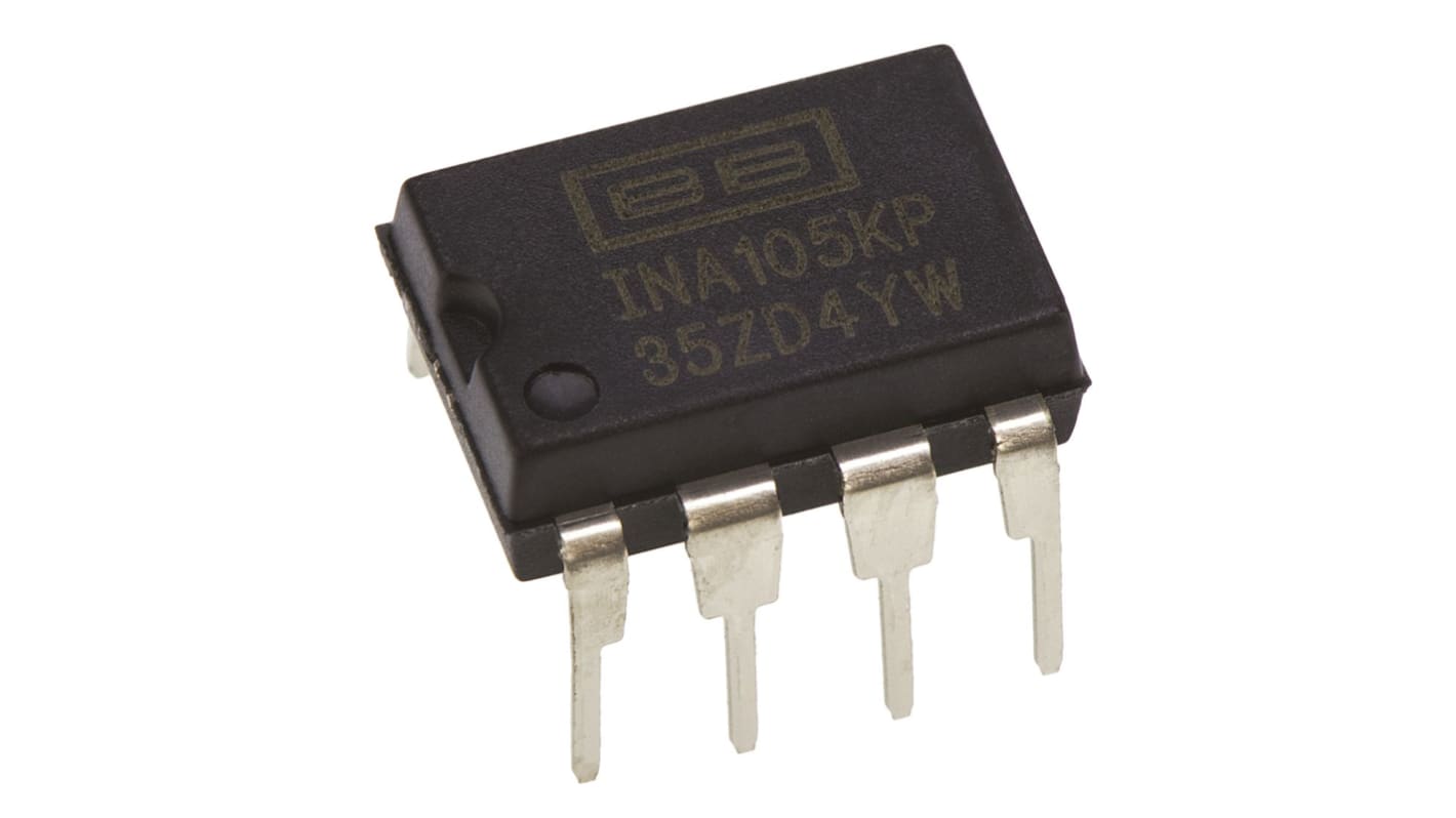 Texas Instruments 差動アンプ, 8-Pin PDIP