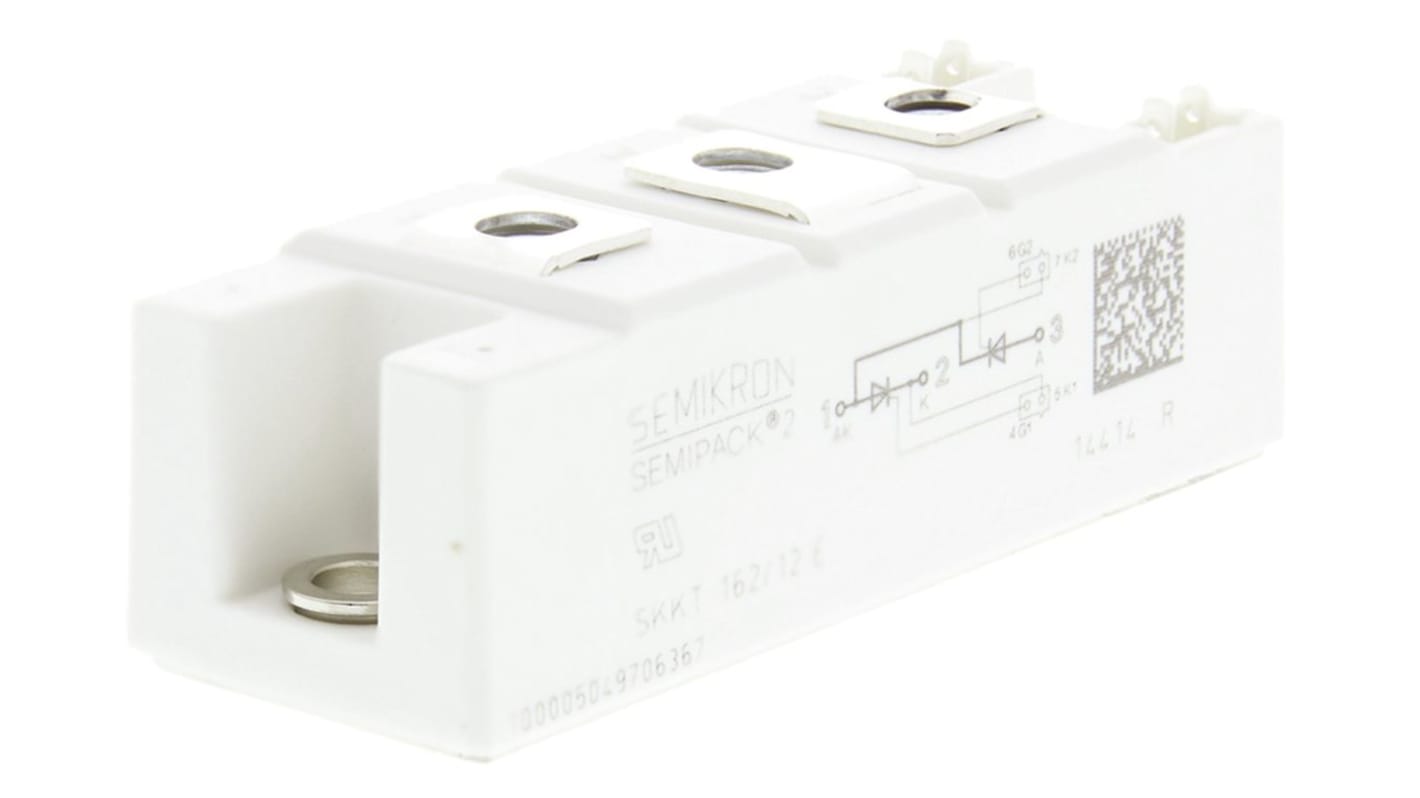 Semikron SKKT 162/12 E, Dual Thyristor Module 1200V, 156A 150mA