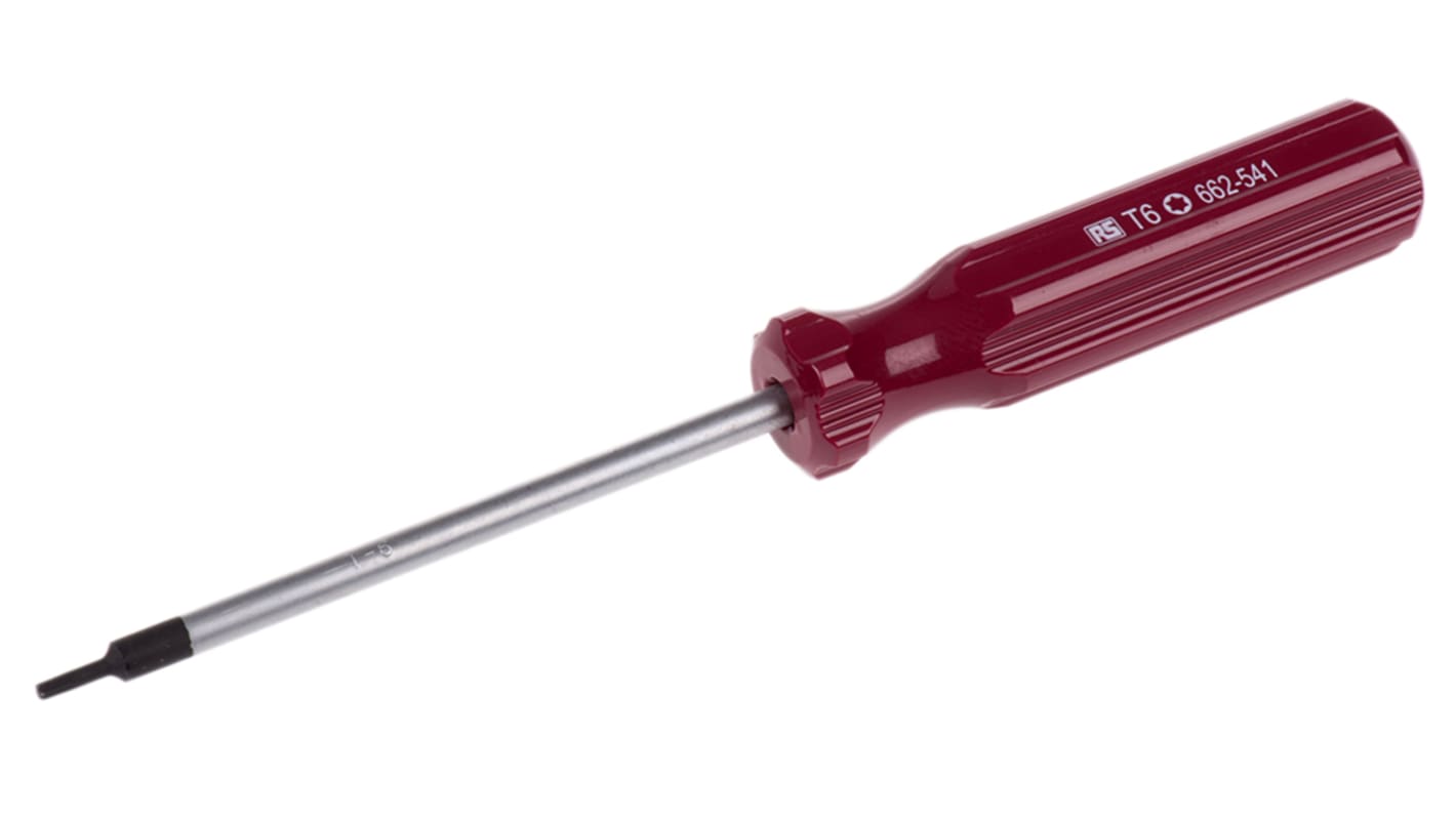 Šroubovák, dělka lopatky: 75 mm Torx hrot T6 RS PRO