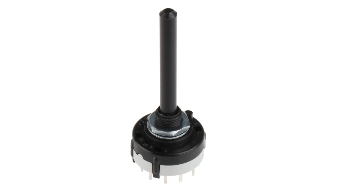 Lorlin, 12 Position SPST Rotary Switch, 150 mA @ 250 V ac, Through Hole