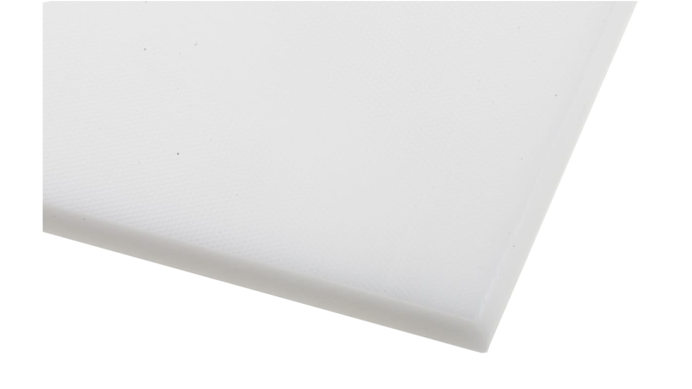 Foglio di plastica Tipo pieno RS PRO in POM, Bianco, 500mm x 300mm x 10mm