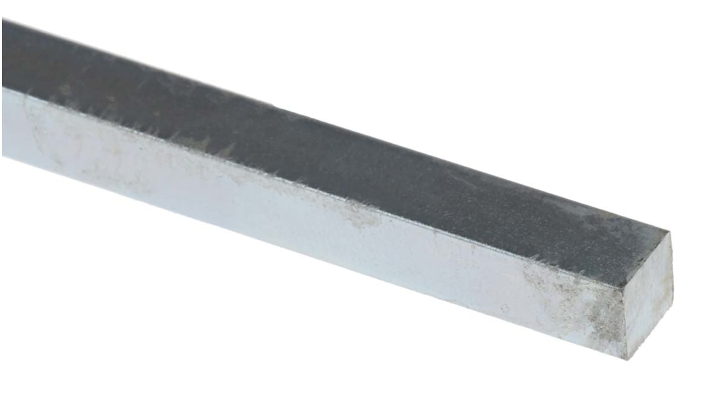 RS PRO Key Steel Square Bar, 6mm W, 6mm H, 330mm L