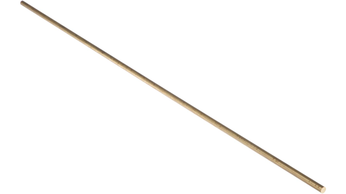 RS PRO Brass Rod 6mm Diameter, 500mm L