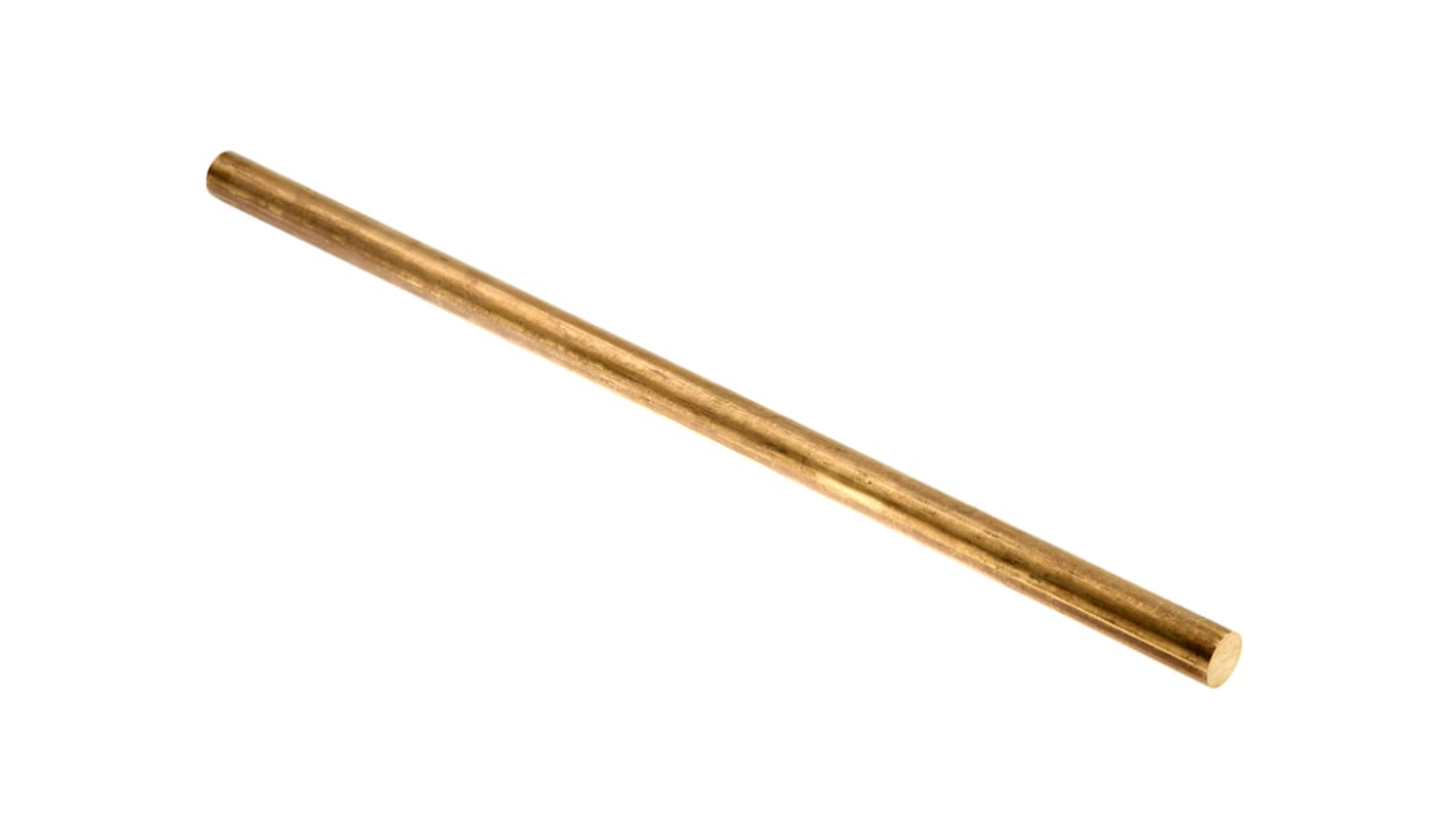 RS PRO Brass Rod 15mm Diameter, 500mm L