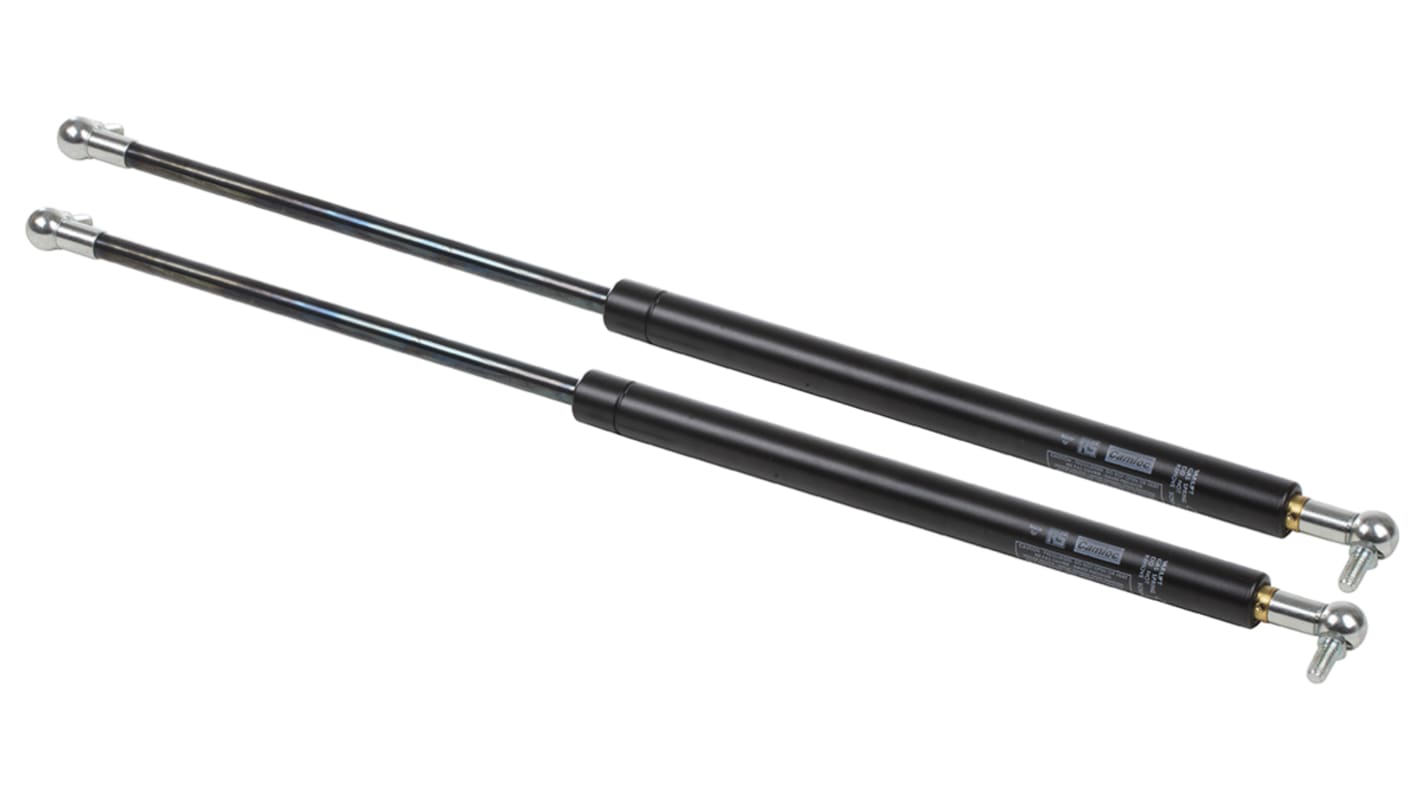 Camloc Steel Gas Strut, with Ball & Socket Joint, End Joint, 680mm Extended Length, 300mm Stroke Length