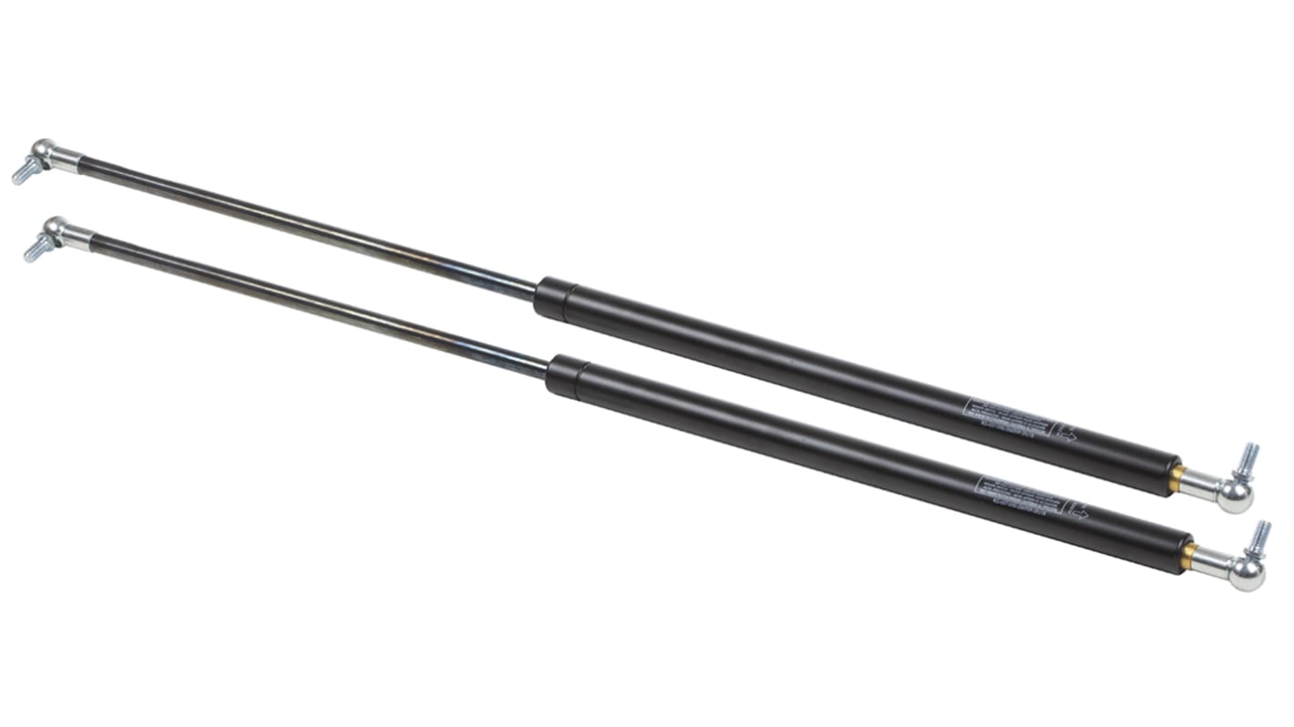 Camloc Steel Gas Strut, with Ball & Socket Joint, End Joint, 880mm Extended Length, 400mm Stroke Length