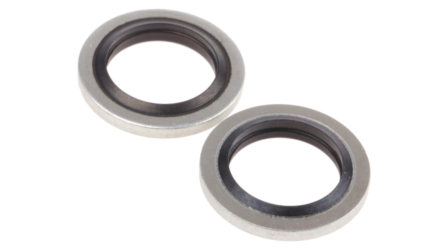 RS PRO Nitrile Rubber Washer, 10.7mm Bore, 16mm Outer Diameter