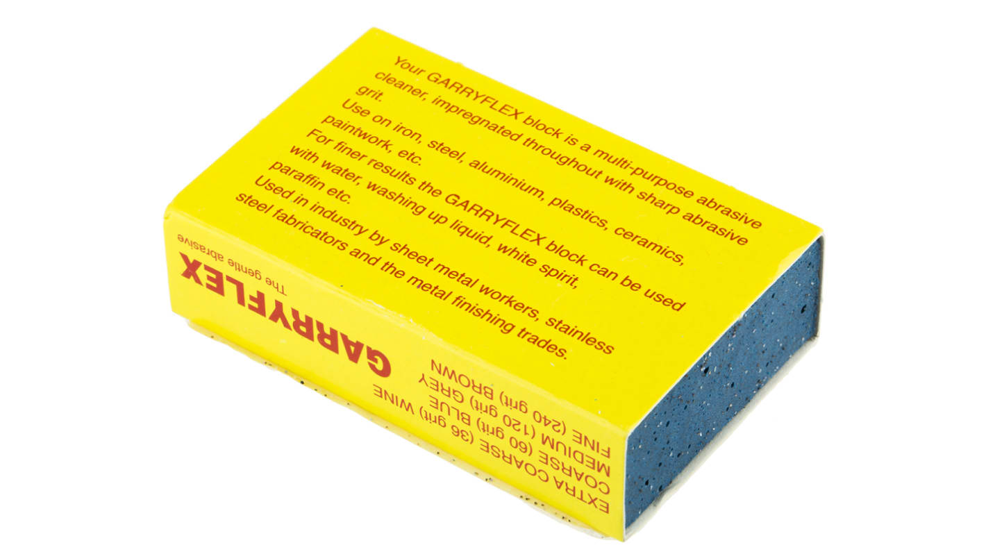 RS PRO Aluminium Oxide Medium Sanding Block 60 Grit, 80mm x 50mm x 20mm