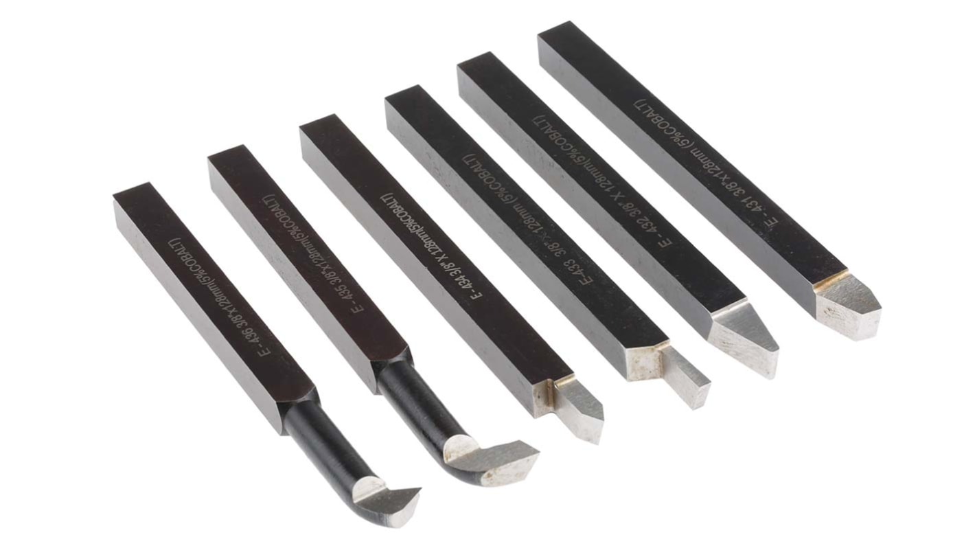 Nóż oprawkowy półfabrykat, l. elementów: 6, dł. całkowita: 125 mm, HSCo,