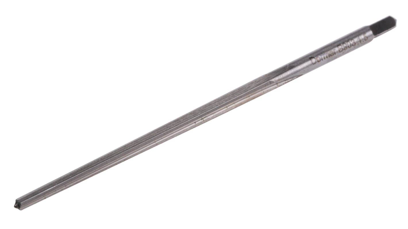 Ruční výstružník, celková délka: 57,0 mm 1.5mm x , HSS, kuželový kolík, rovné drážky Dormer