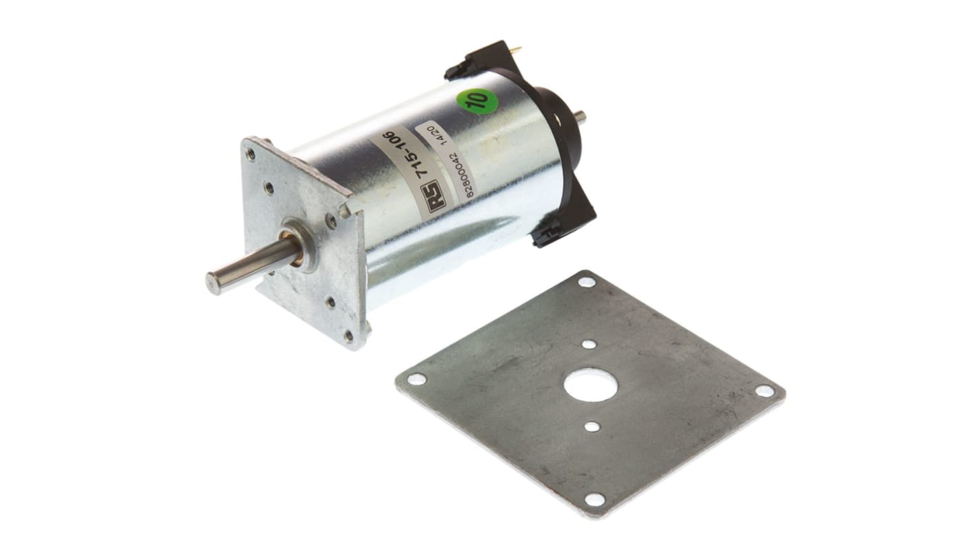 DC motor, Med børster, Hastighed: 3370 o/min., 16 W, 12 V dc