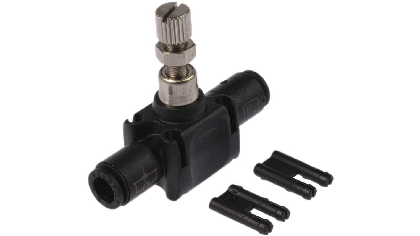 Legris 7770 Series Tube Flow Regulator, 6mm Tube Inlet Port x 6mm Tube Outlet Port