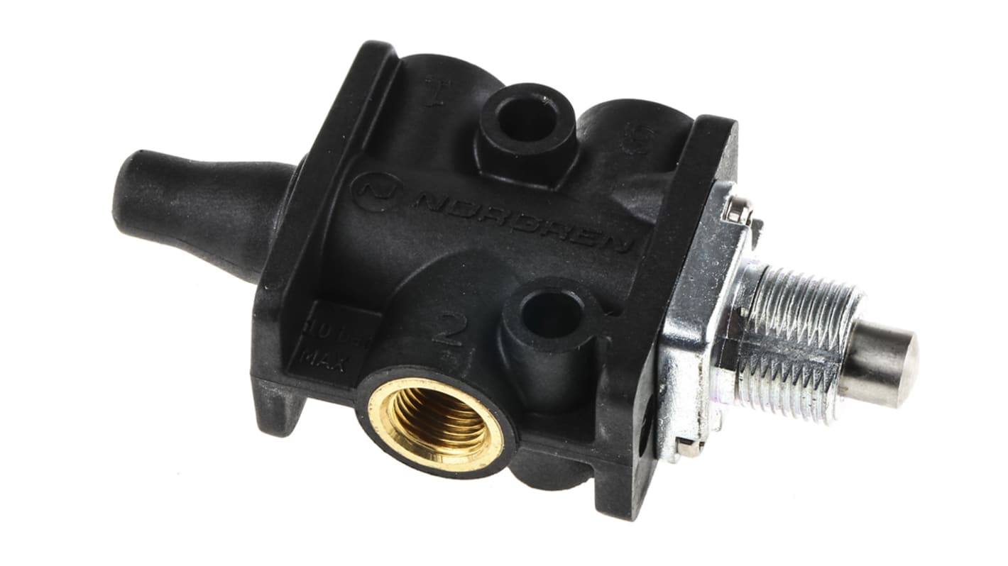 03040002 Plunger 3/2 Pneumatic Manual Control Valve Super X