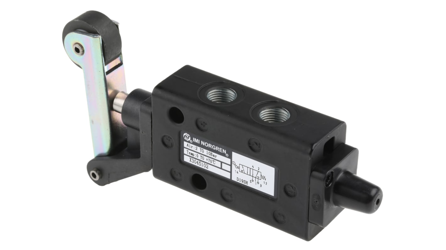 X3045102 Roller 5/2 Pneumatic Manual Control Valve X30 Series