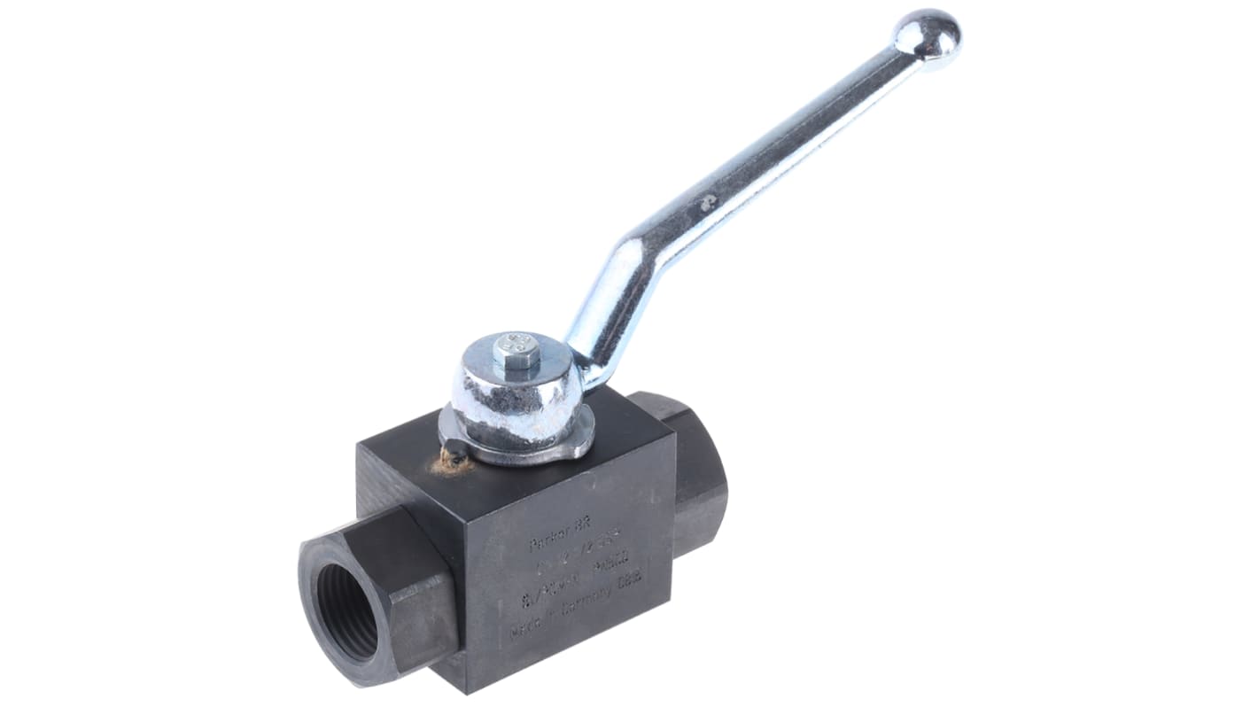 Parker Phosphated Steel Hydraulic Ball Valve, KH1/2CFX G 1/2