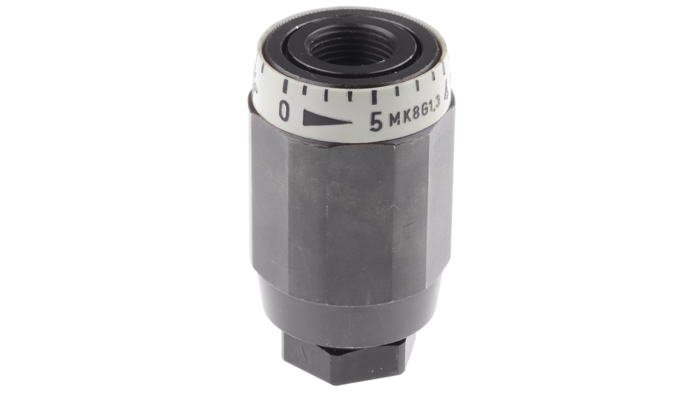 Bosch Rexroth Steel Hydraulic Check Valve R900423343, G 3/8, 400L/min, 0.5bar Cracking Pressure