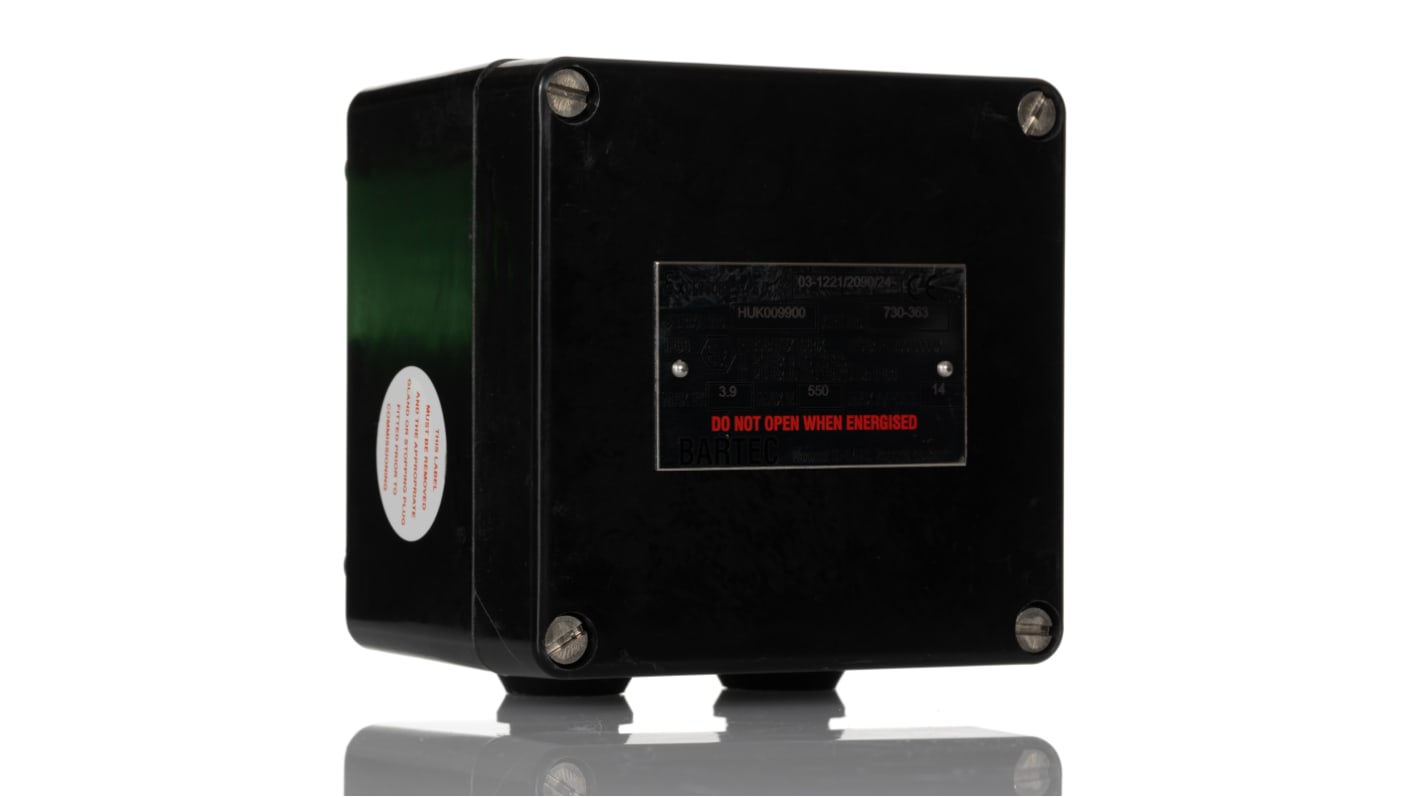 GB 122 730363 Bartec GB Series Black Junction Box, IP66, 10