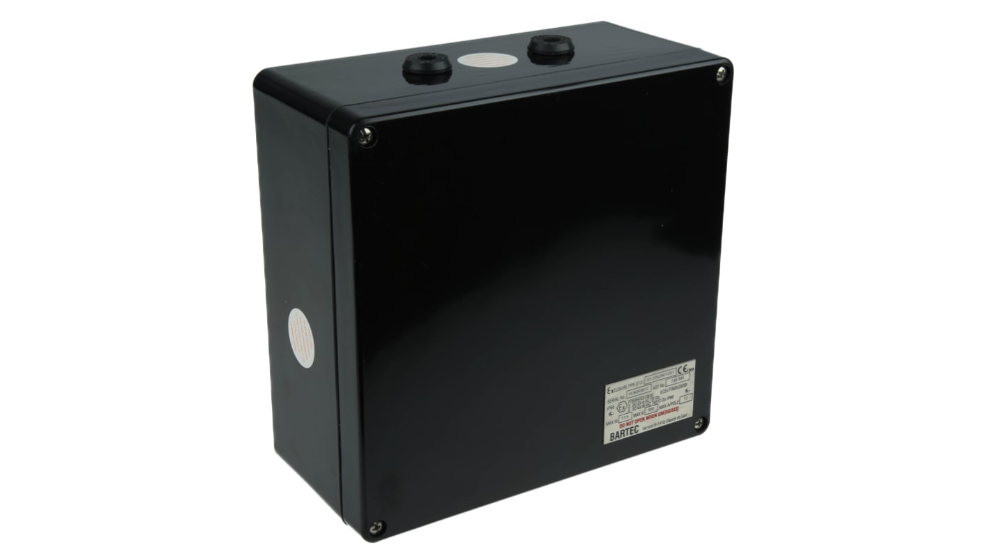 Bartec ジャンクションボックス, 黒, 255 x 250 x 120mm IP66