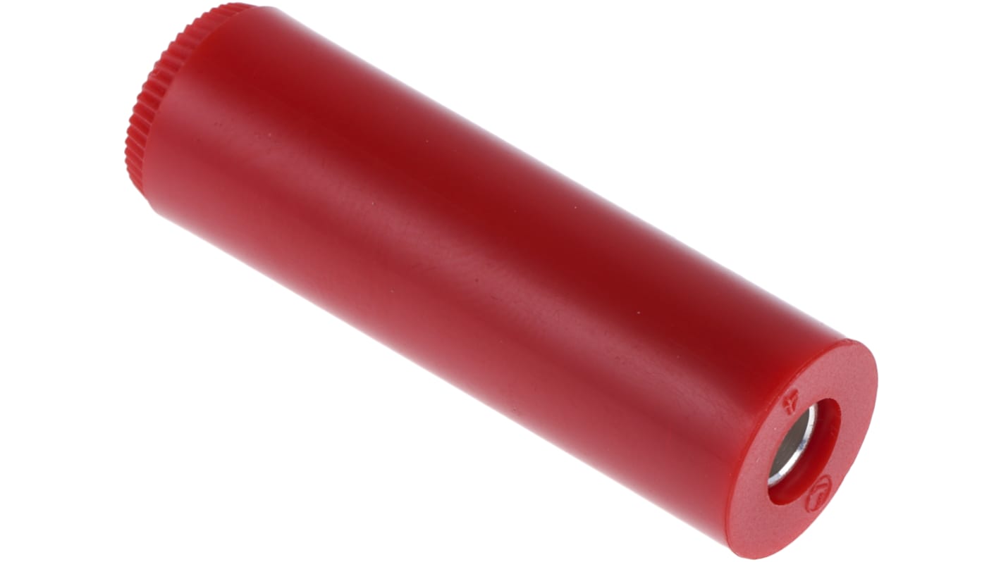 Hirschmann Test & Measurement Red Female Banana Plug - Screw, 60V dc