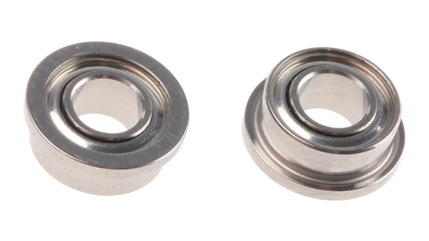 NMB DDRIF-418ZZMTHA5P24LY121 Double Row Deep Groove Ball Bearing- Both Sides Shielded 3.17mm I.D, 6.35mm O.D