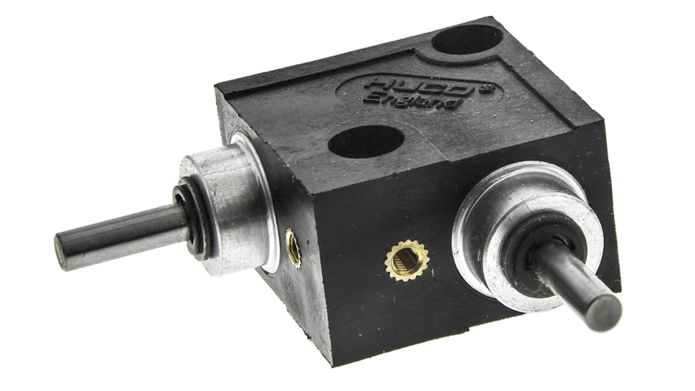 Huco L Gearbox, 1:1 Gear Ratio, 0.11 Nm Maximum Torque, 1000rpm Maximum Speed