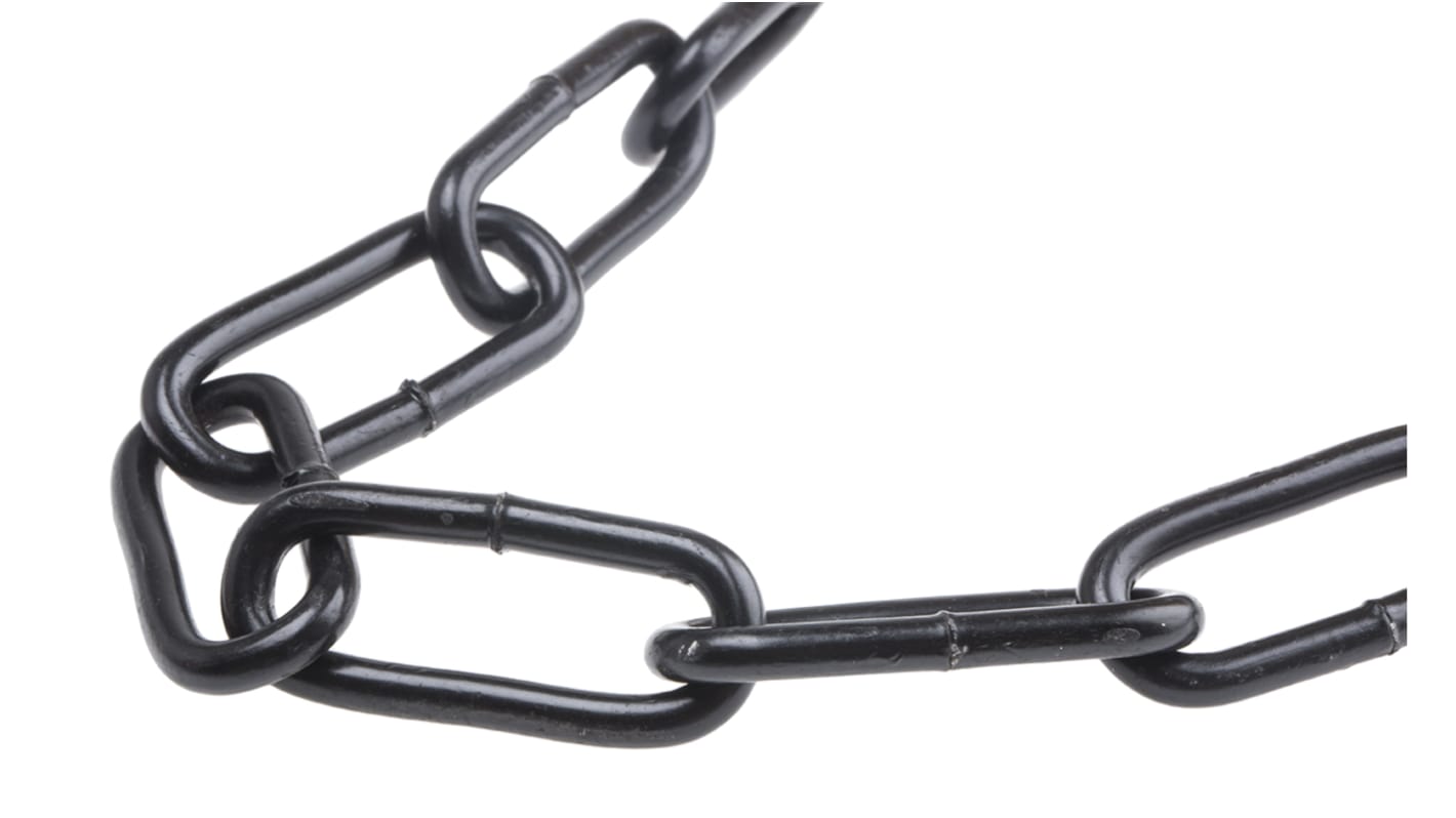 RS PRO Japanned Steel Chain, 10m Length, 85 kg Lifting Load