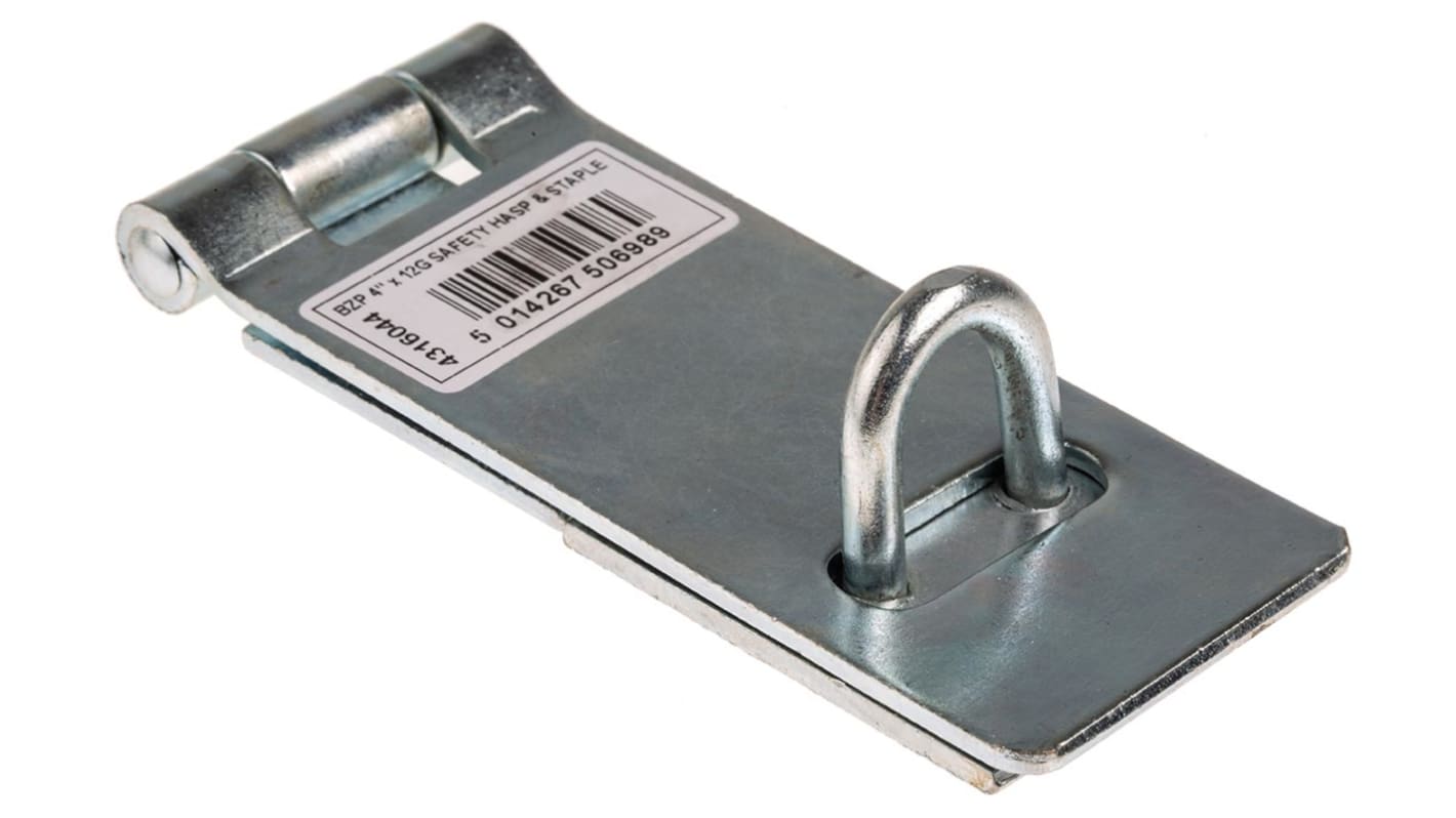 RS PRO Steel Hasp & Staple, 153mm, 8mm RS