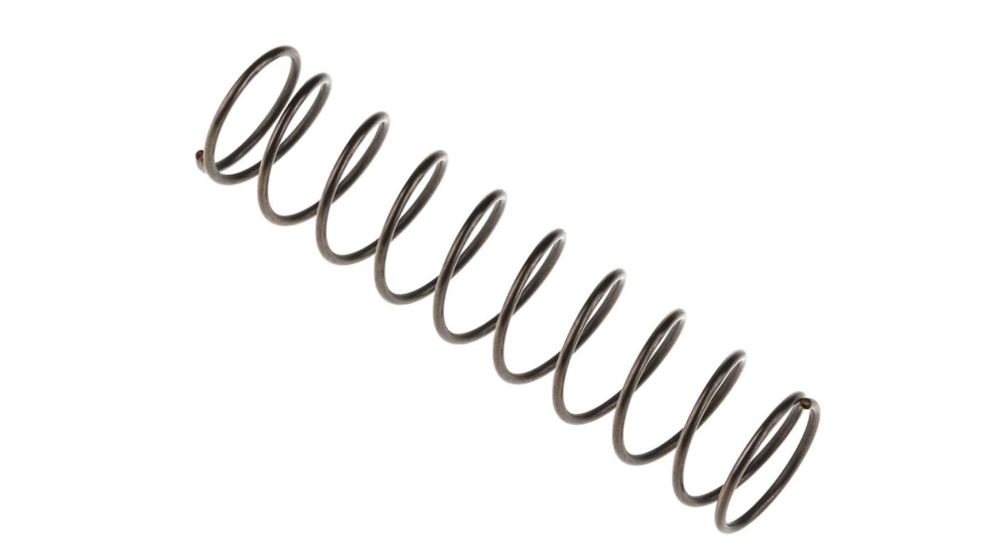 RS PRO Alloy Steel Compression Spring, 45.5mm x 10.8mm, 0.49N/mm RS