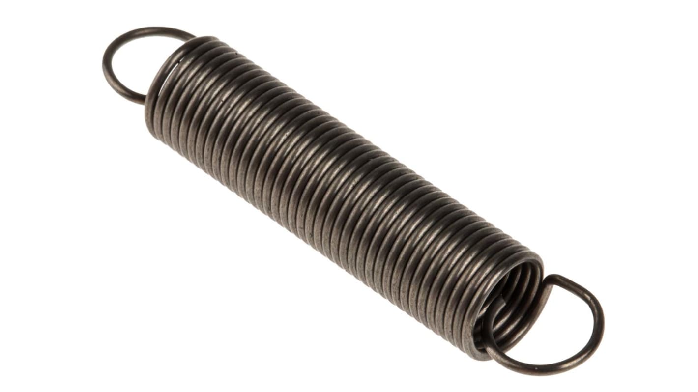 RS PRO Steel Extension Spring, 38.5mm x 7.5mm