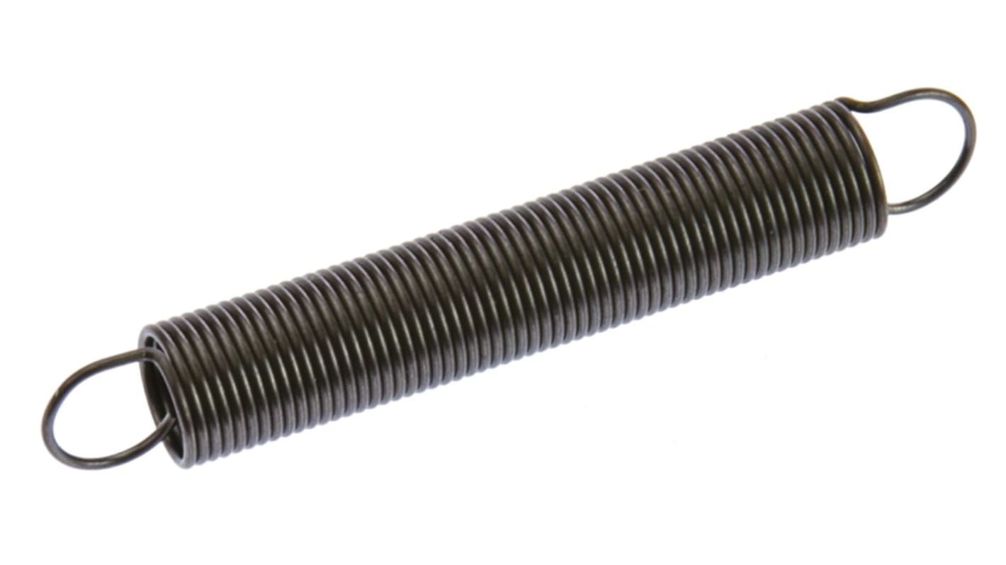 RS PRO Steel Extension Spring, 60.6mm x 9mm