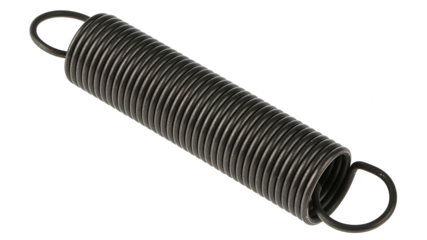 RS PRO Steel Extension Spring, 87.7mm x 17mm