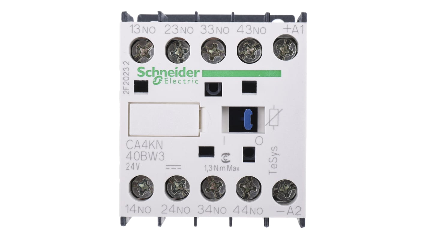 Contattore Schneider Electric, serie CA4KN, 4NO, 10 A