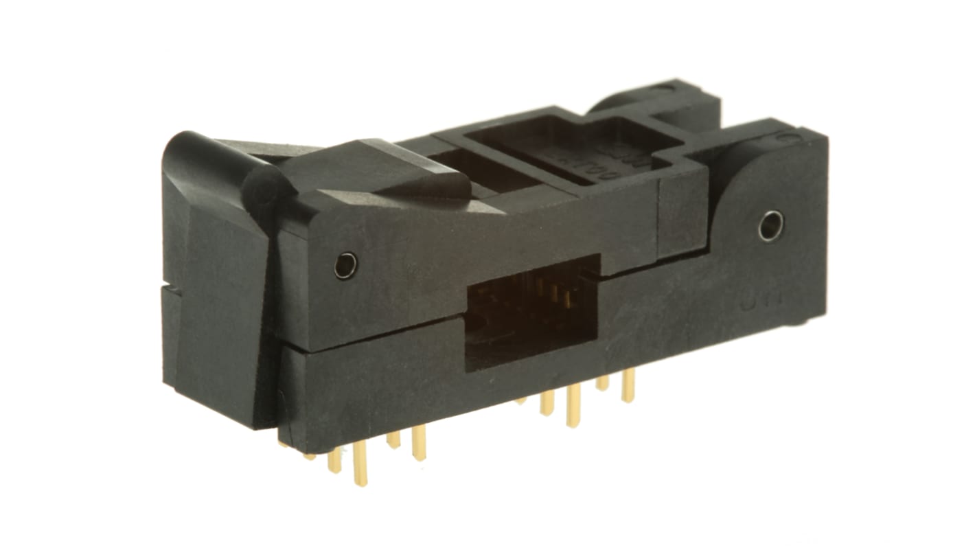 3M Testfatninger, 1.27mm deling, 16-Polet, Hun, Hulmontering, husmateriale: PSU, SOIC