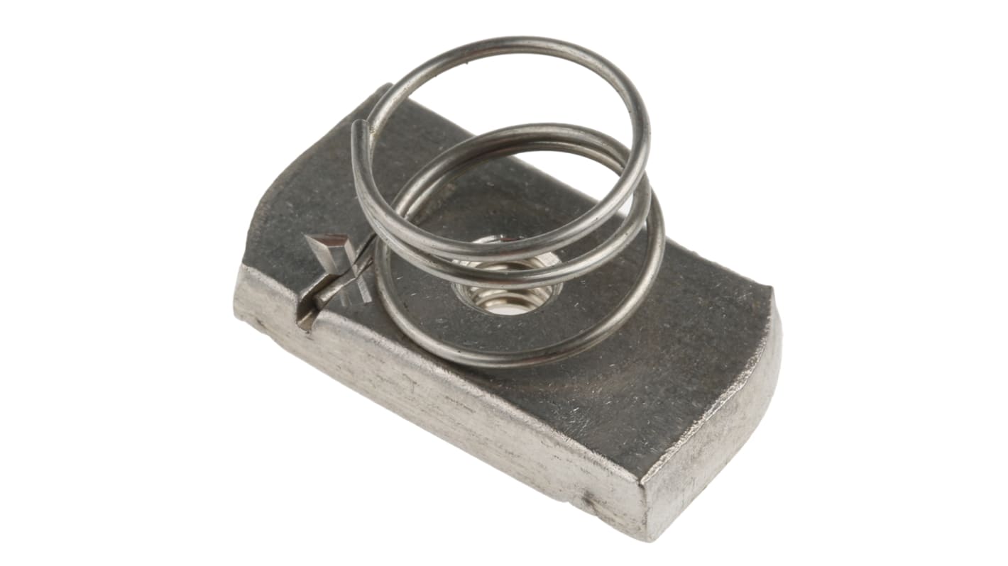 Unistrut Sínanya Rozsdamentes acél M6, Nut Base Dimensions 21 x 41mm 0.3kg