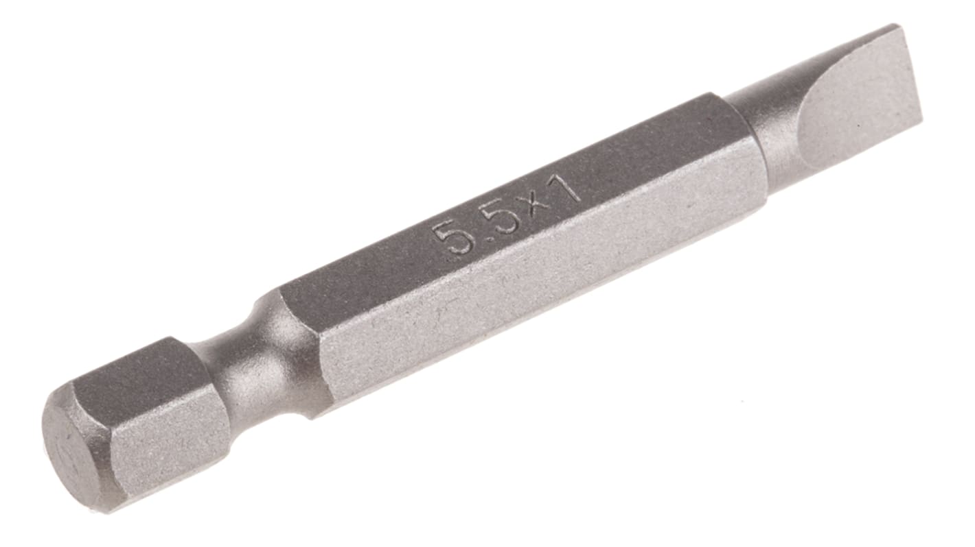 RS PRO Slotted Screwdriver Bit, SL5.5 Tip