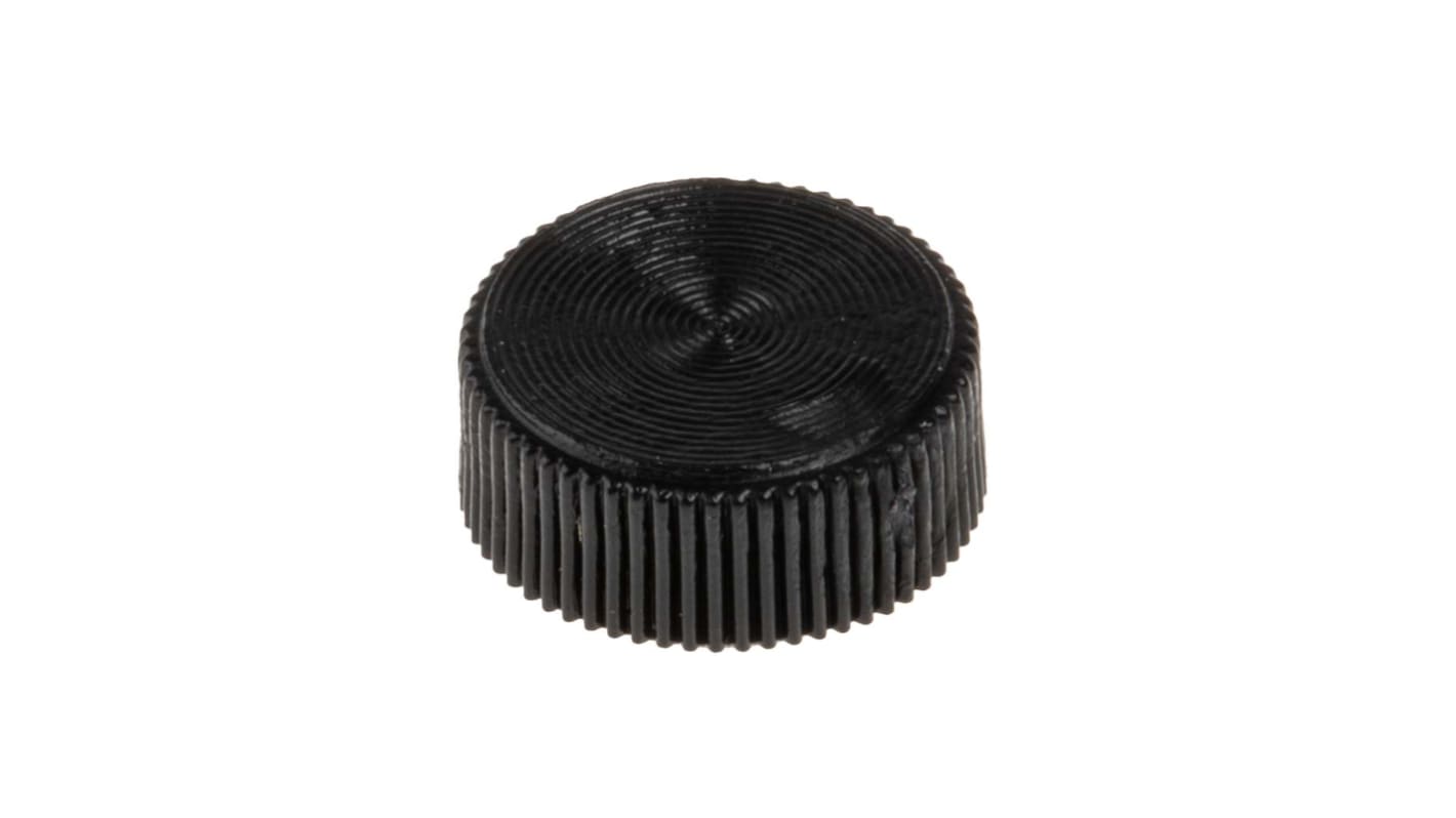 RS PRO Black Knurled Clamping Knob, M3, Unthreaded Hole RS