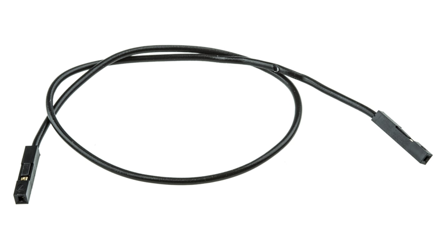 Hirschmann 0.64 mm Connector Test Lead 60V dc, 3A, Black, 25cm Length