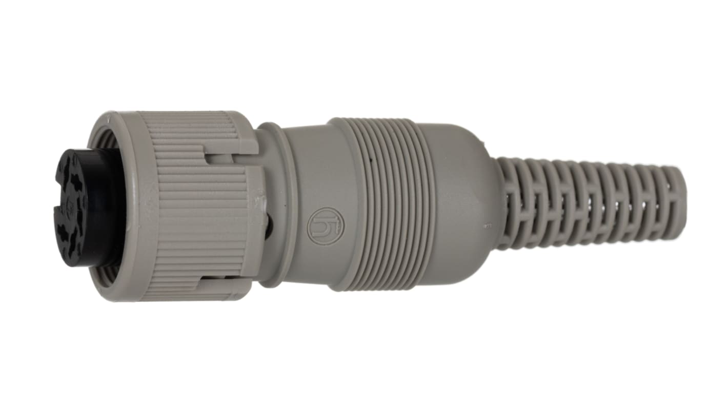 Conector DIN Hembra Hirschmann serie MAK de 5 vías, 4A, 34 V ac / dc, DIN 45322, IP30