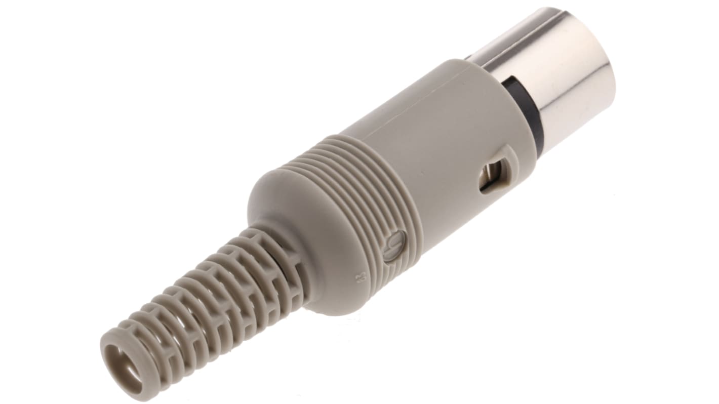 Hirschmann, MAS 8 Pole Miniature Din Plug, DIN 41524, 4A, 34 V ac/dc IP30, Male, Cable Mount