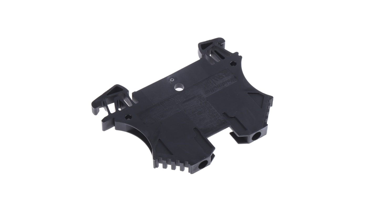 Weidmüller WDU Series Black Feed Through Terminal Block, 2.5mm², Single-Level, Screw Termination, ATEX