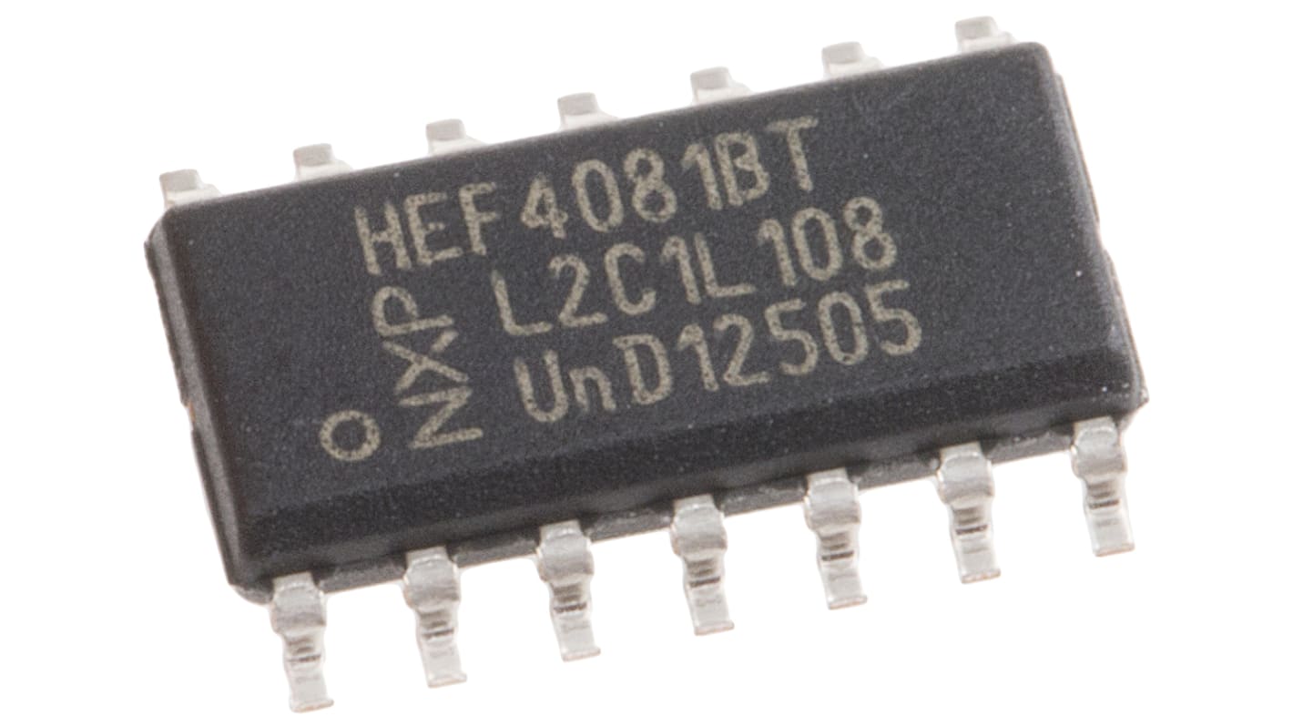 HEF4081BT,652, AND, 14-tüskés, SOIC