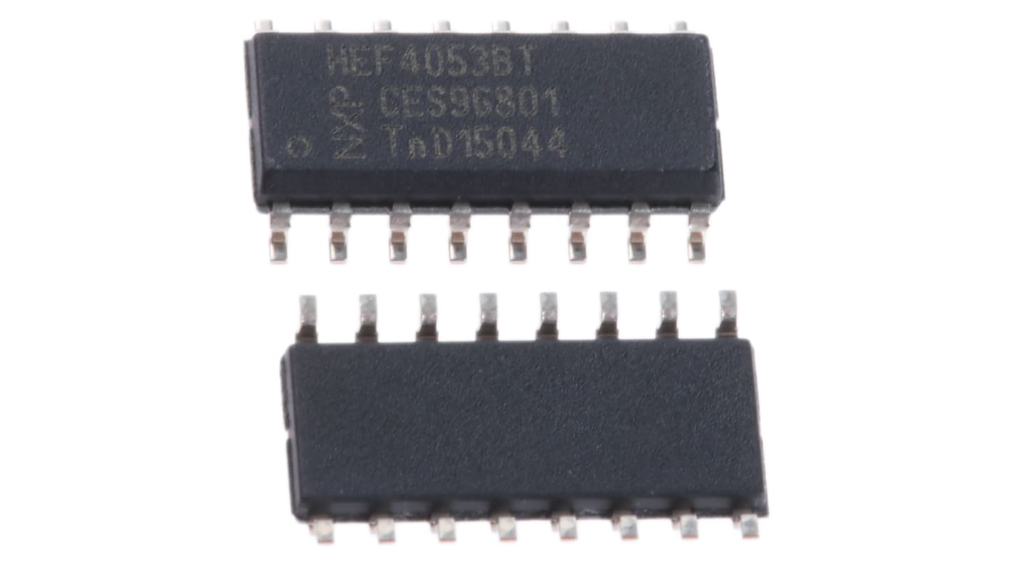 Multiplexeur/démultiplexeur HEF4053BT,652, SOIC 16 broches