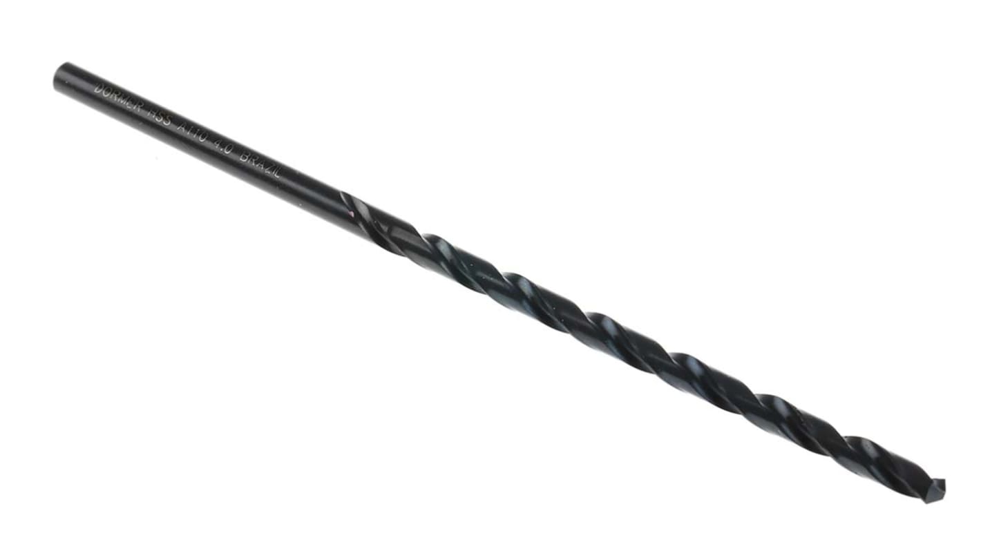 Dormer A110 Series HSS Twist Drill Bit, 4mm Diameter, 119 mm Overall