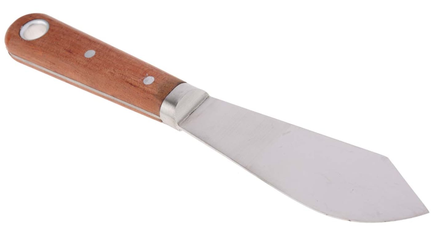 Hardwood 115 mm Putty Knife Scraper  With Polished Blade